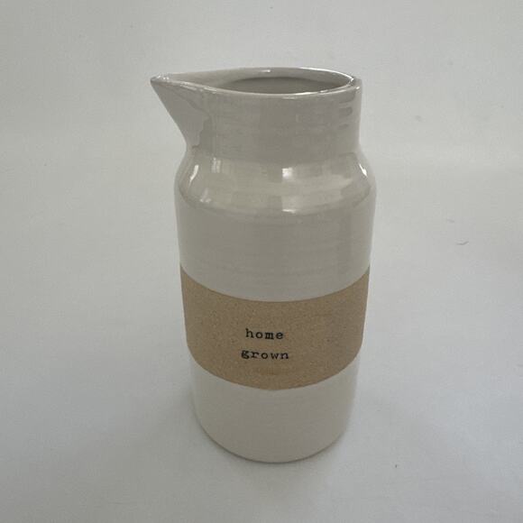 Mud Pie Mini Bud Vases Set of 2 Bloom and Home Grown Farmhouse Country - Picture 2 of 9